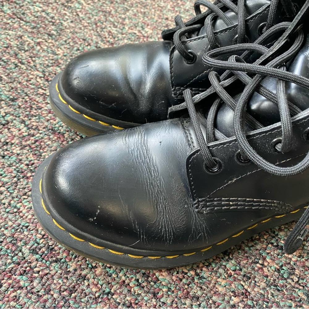 Black lace up Dr martens